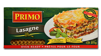 Primo Specialty Pasta Oven Ready Lasagne 